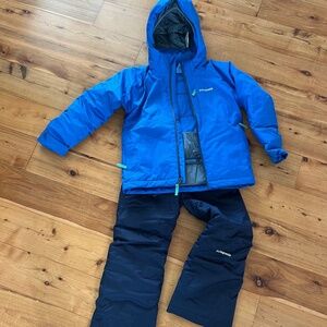 Kids Patagonia ski jacket and snow pants